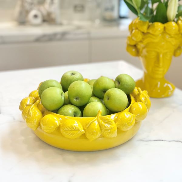 Decorative Bowls Mode Lemon Bowl 33CM Yellow