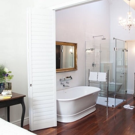 Freestanding Baths Cambridge TitanCast Freestanding Bath 1560mm - Satin Silk White