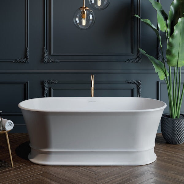 Freestanding Baths Claremont 170 x 84 MagnaCast Free Standing Bath – Matte White