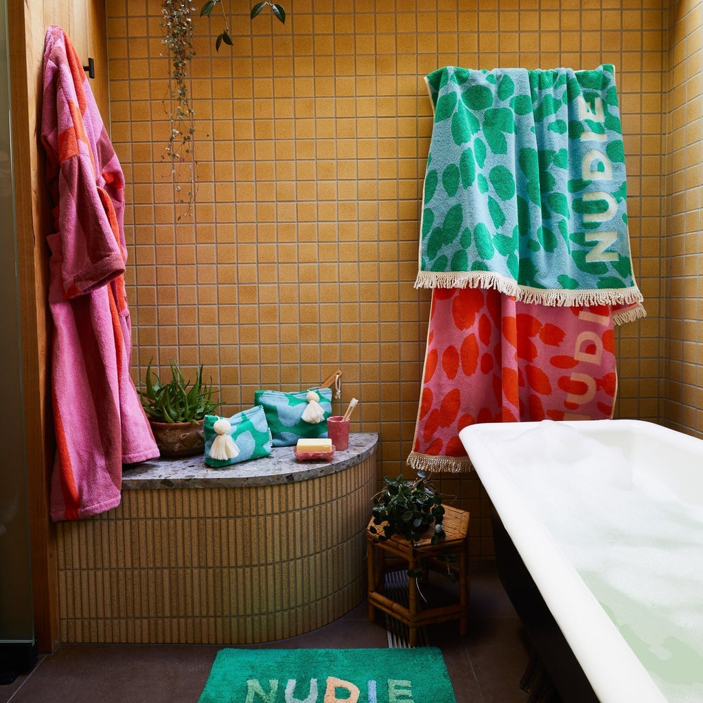 Holiday Ornaments Hermosa Nudie Rudie Towel - Dahlia