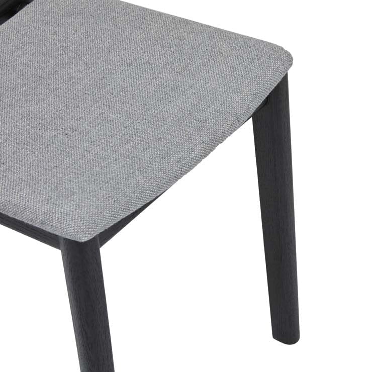 Kitchen & Dining Room Chairs Sketch Poise Upholstered Dining Chair Haze Grey/Black Onyx Ex-Display