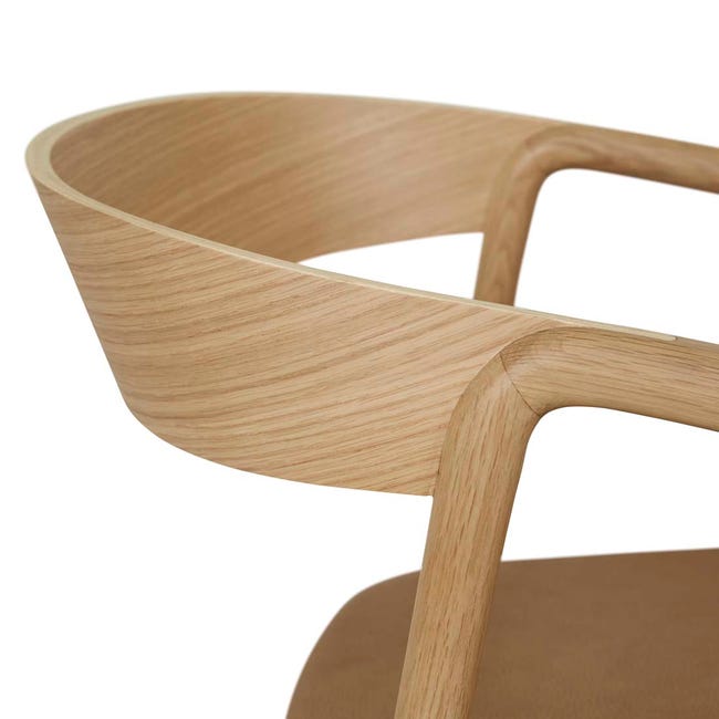 Kitchen & Dining Room Chairs Tolv Inlay Upholstered Dining Armchair