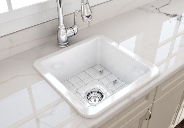 Kitchen Sinks Turner Hastings Cuisine 46 x 46 Fireclay Single Sink - White