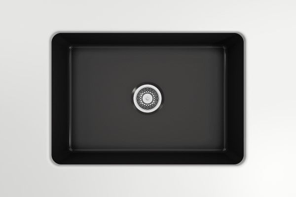Kitchen Sinks Turner Hastings Cuisine 68 x 48 Fireclay Single Sink - Matte Black