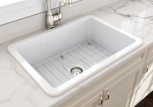 Kitchen Sinks Turner Hastings Cuisine 68 x 48 Fireclay Single Sink - White
