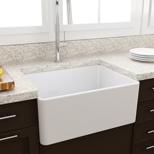 Kitchen Sinks Turner Hastings Novi 60 x 46 Fireclay Single Butler Sink - White