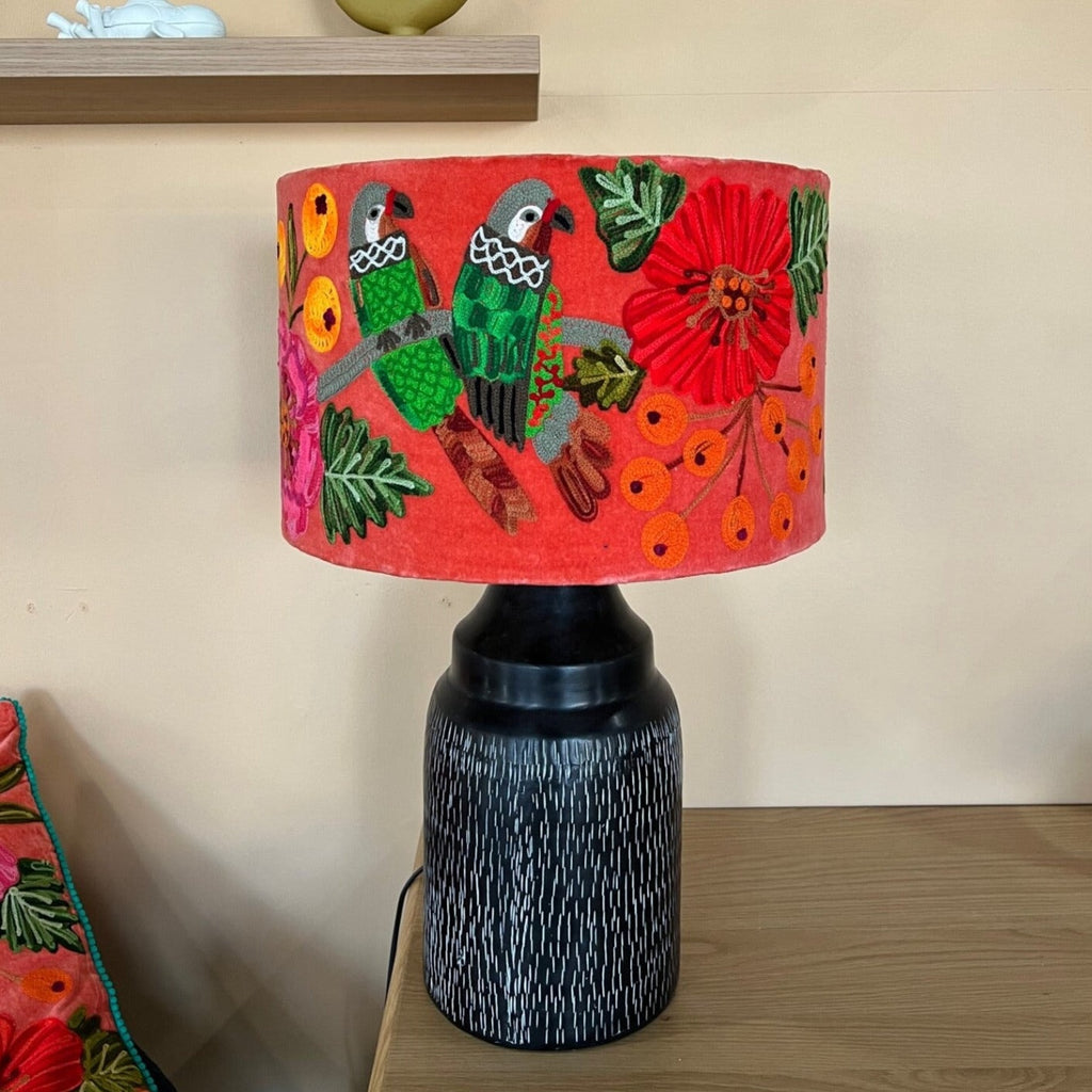 Lamp Shades Drum Lampshade Parrots Watermelon