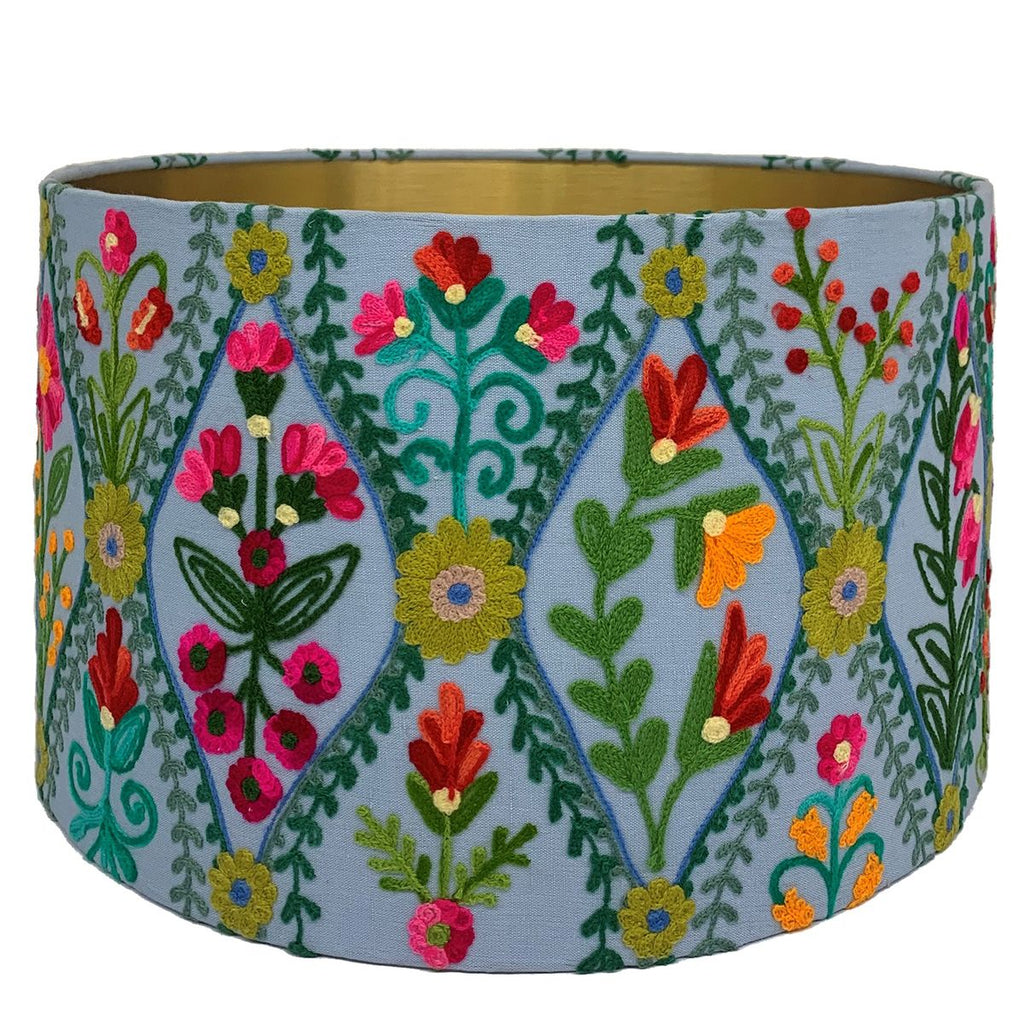 Lamp Shades Drum Shade - Chisinau - Aqua Multicolour