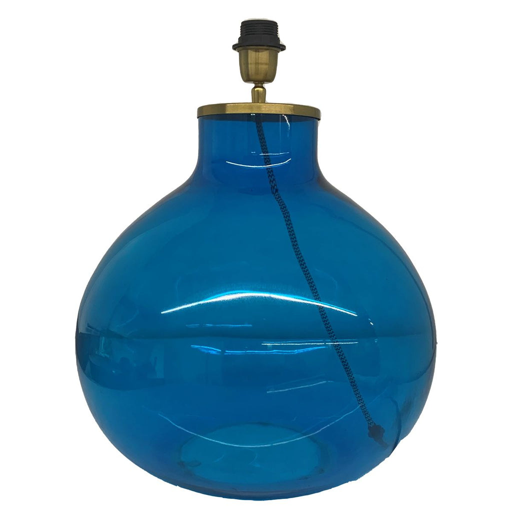 Lamps Glass Ball Lamp Base - Blue