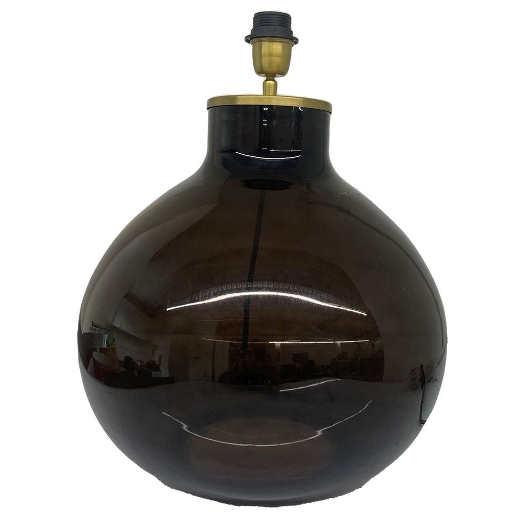 Lamps Glass Ball Lamp Base - Charcoal