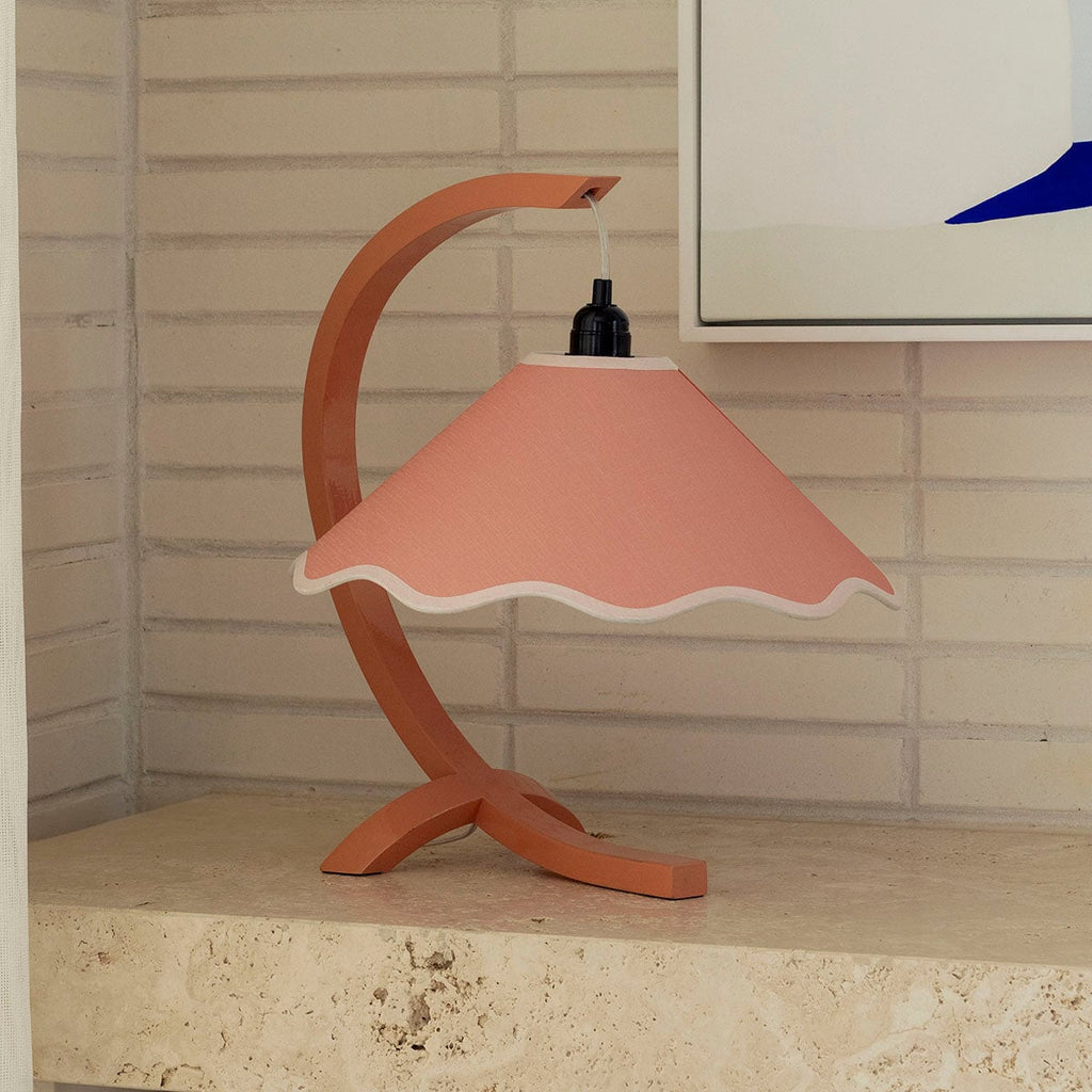 Lamps Kira Table Lamp - Coral / Cream