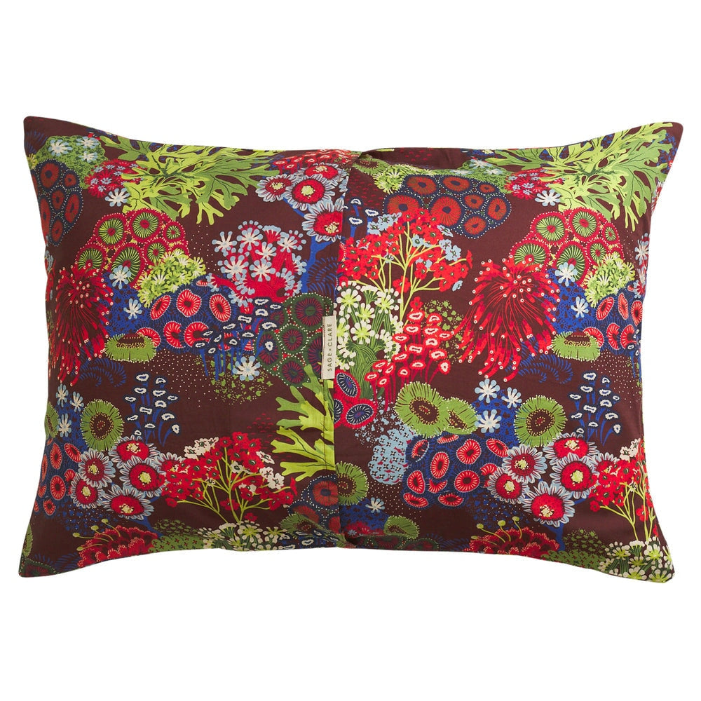 Pillowcases & Shams Cora Cotton Pillowcase Set - Garnet Standard