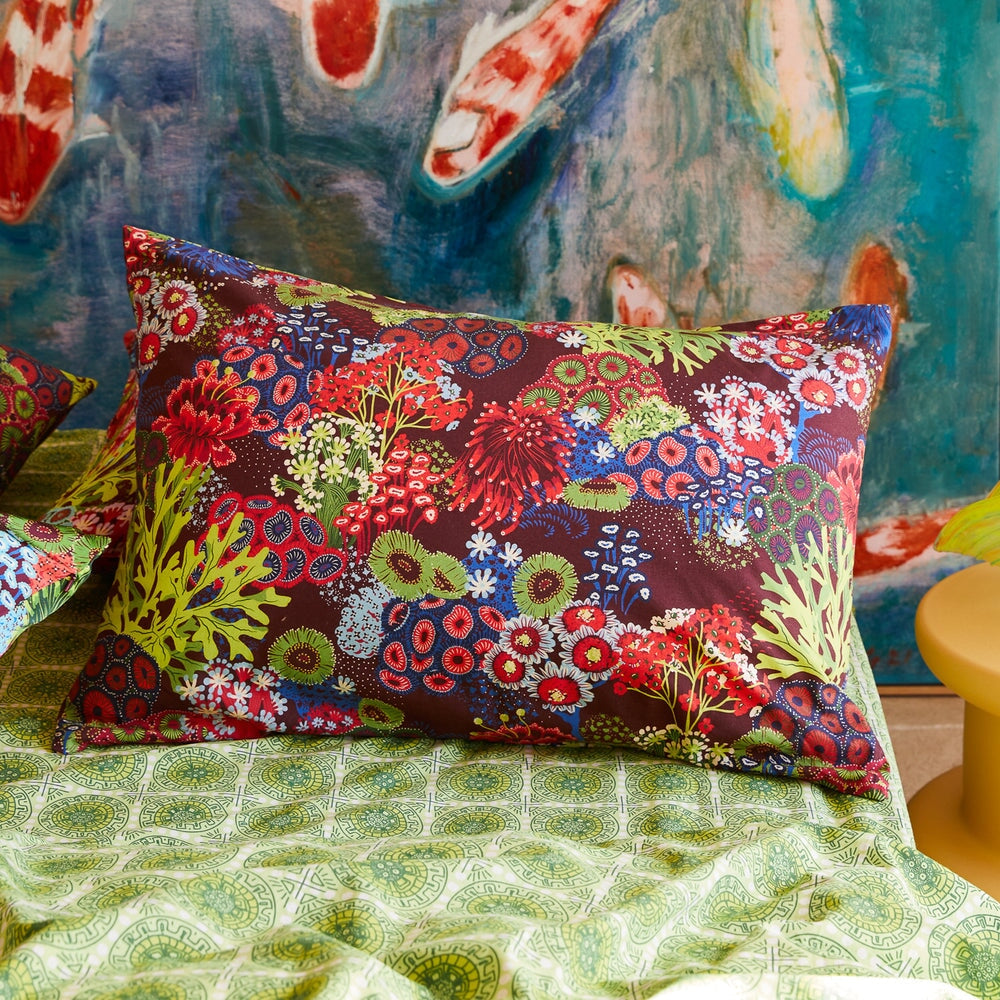 Pillowcases & Shams Cora Cotton Pillowcase Set - Garnet Standard