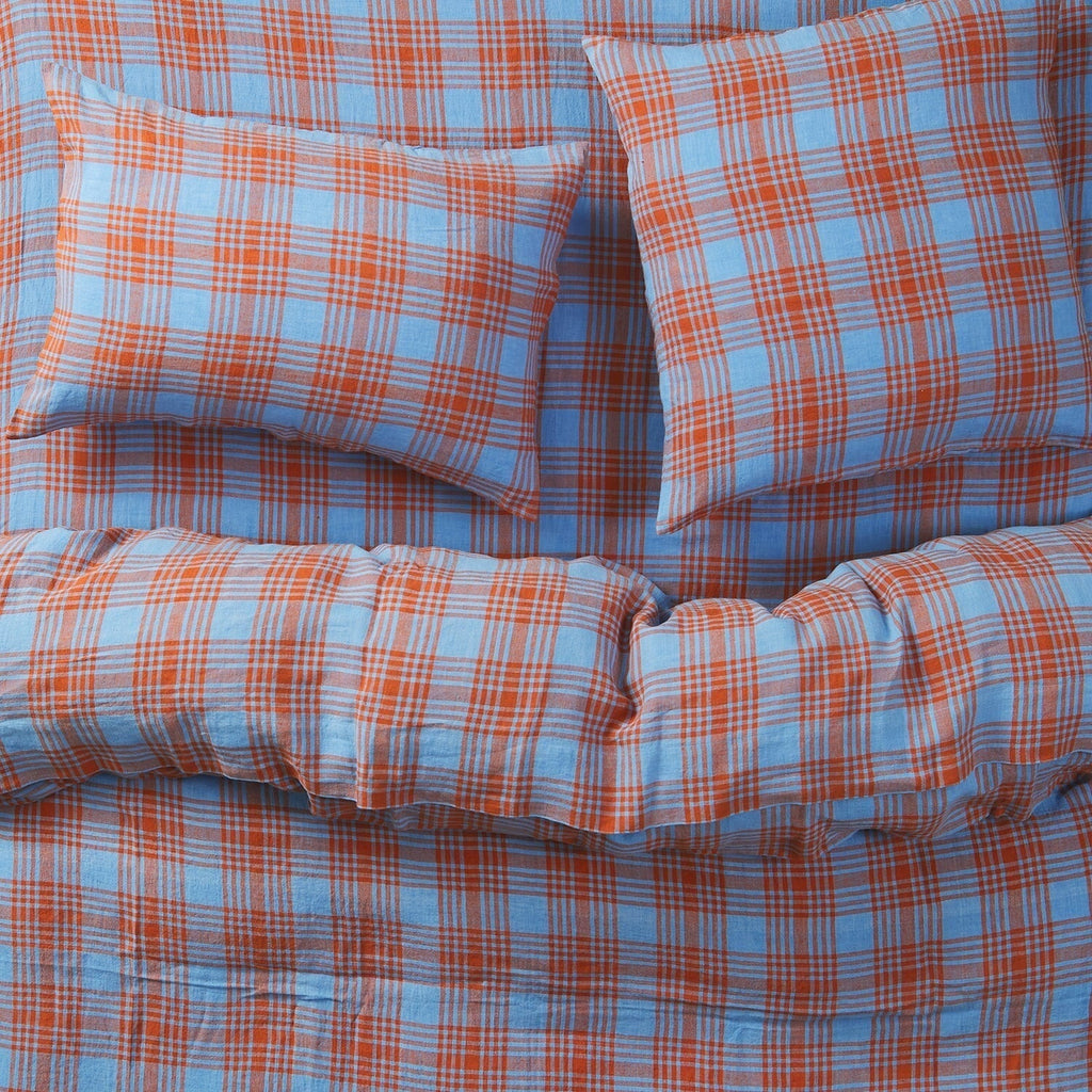 Pillowcases & Shams Pello Linen Pillowcase Set - Blue Jay - Standard