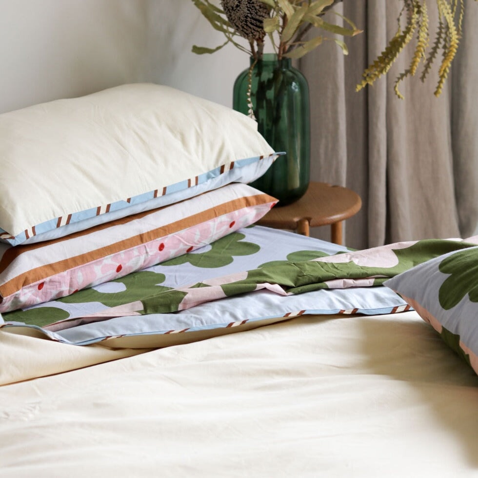 Quilts & Comforters Everyday Quilt Cover Set In Vanilla Sky