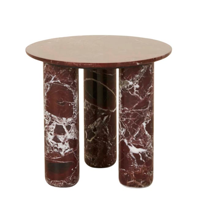Side Tables Rouge Marble Atlas Orbit Side Table