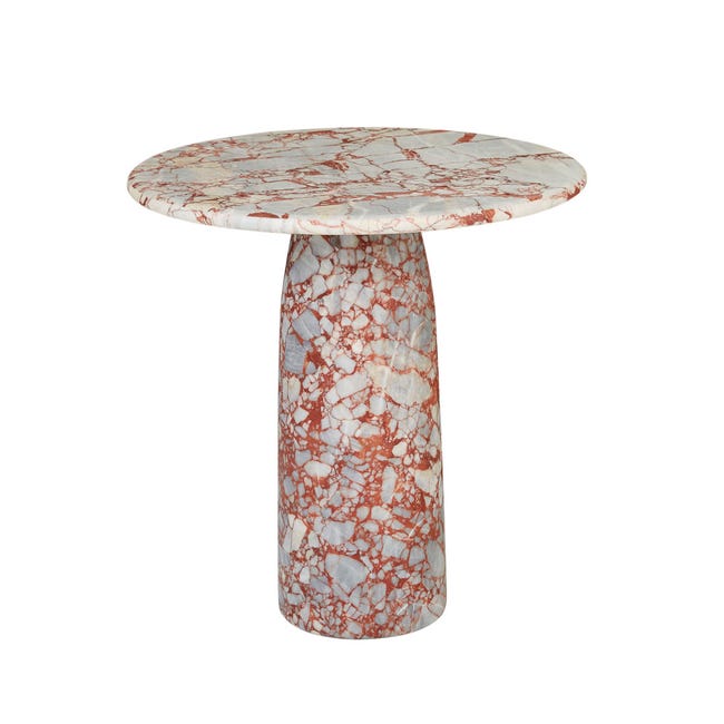 Side Tables Russet Dapple Marble Puddle Side Table