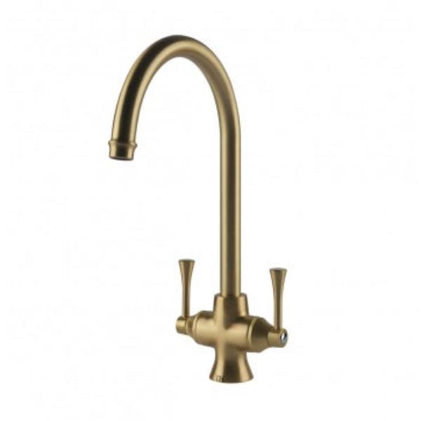 Sink Mixers Gosford Double Sink Mixer - Brushed Brass