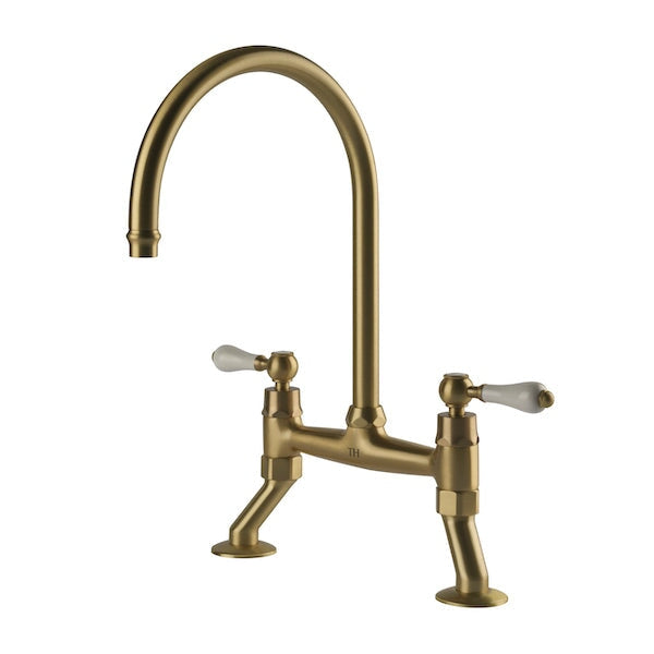 Sink Mixers Ludlow Bridge Sink Mixer - Brushed Brass