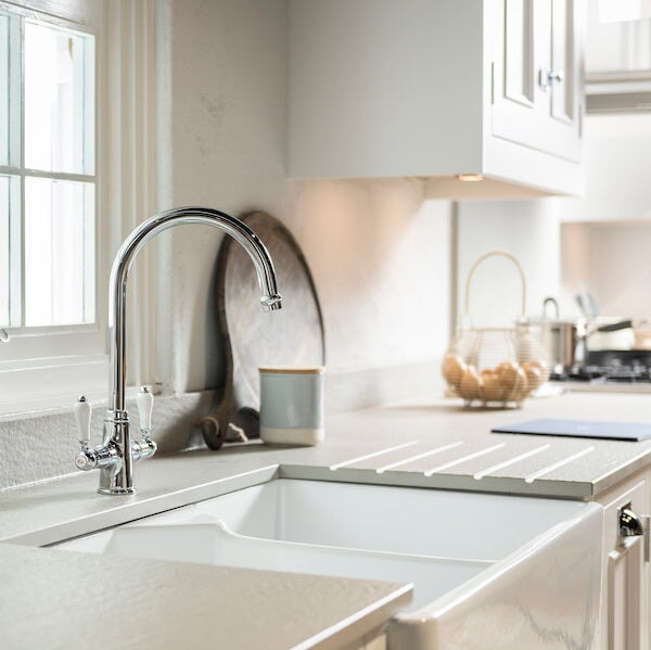 Sink Mixers Ludlow Double Sink Mixer - Chrome