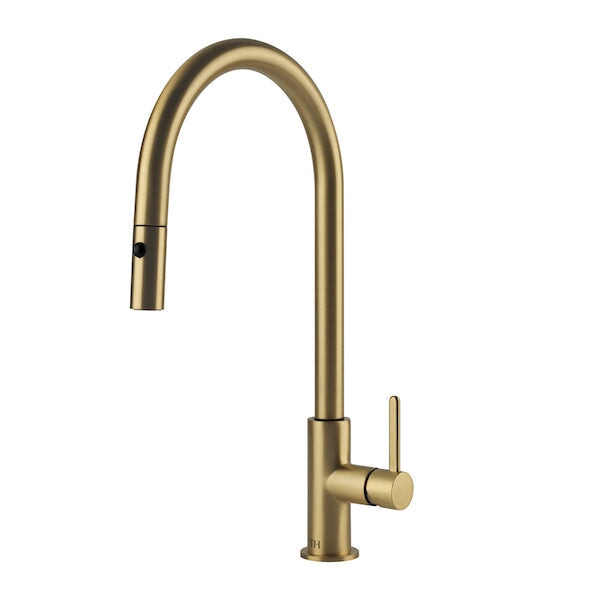 Sink Mixers Naples Pull Out Sink Mixer - Brushed Brass