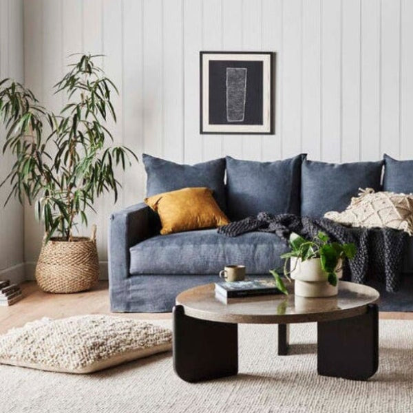 Sofas Tolv Sloopy 3 Seater Sofa - Kale Linen