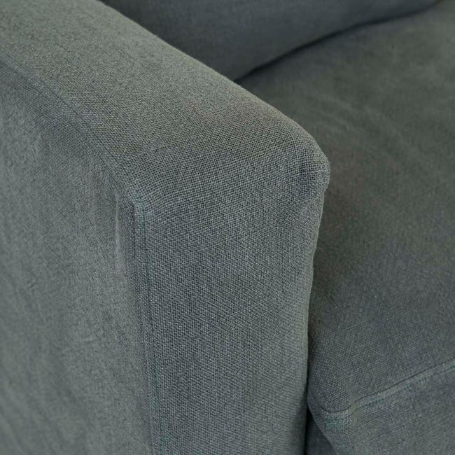 Sofas Tolv Sloopy 3 Seater Sofa - Kale Linen