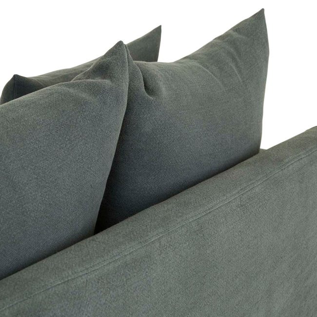 Sofas Tolv Sloopy 3 Seater Sofa - Kale Linen