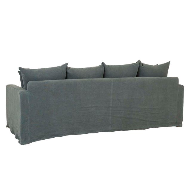 Sofas Tolv Sloopy 3 Seater Sofa - Kale Linen