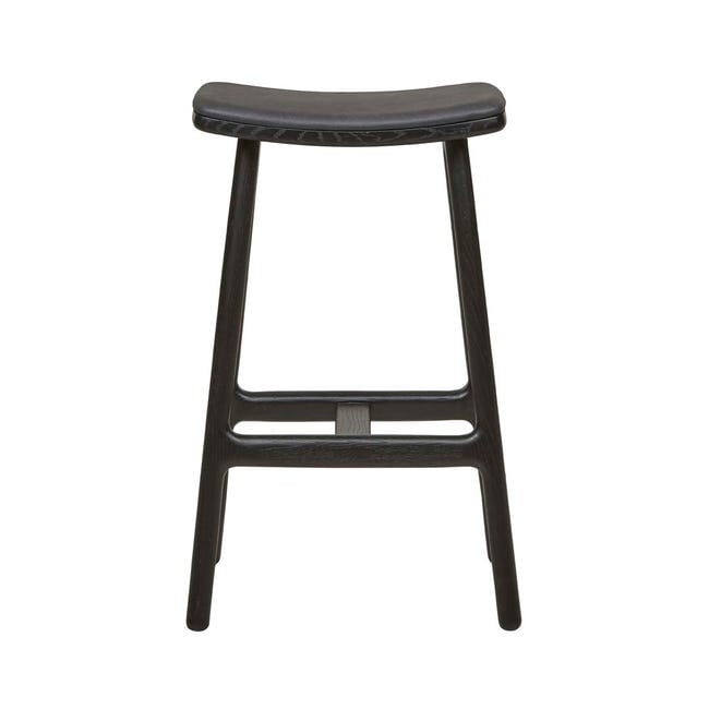 Table & Bar Stools Sketch Odd Upholstered Barstool - Black - Black Onyx