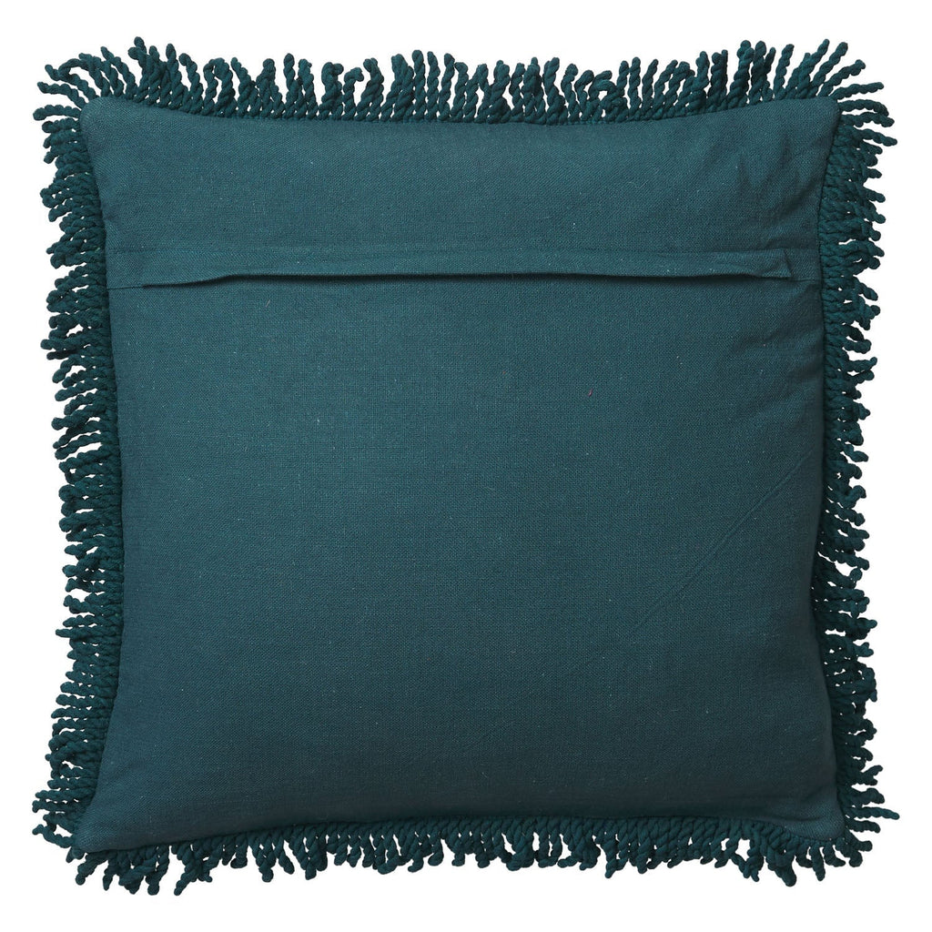 Throw Pillows Cedro Punch Needle Cushion - Peacock