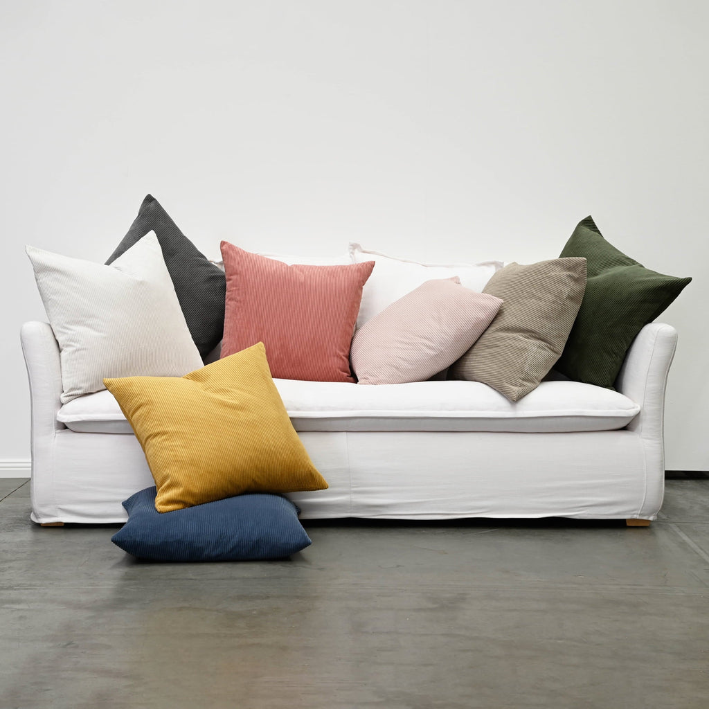 Throw Pillows Cord Cushion – Argile – Feather Fill
