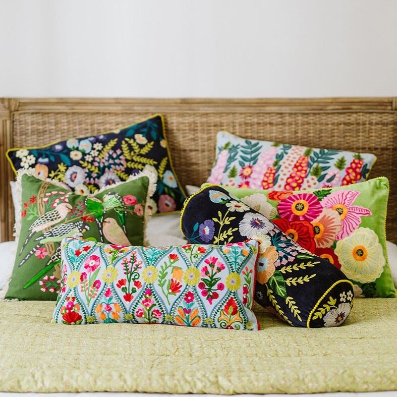 Throw Pillows Lumbar Cushion - Chisinau - Aqua Multicolour