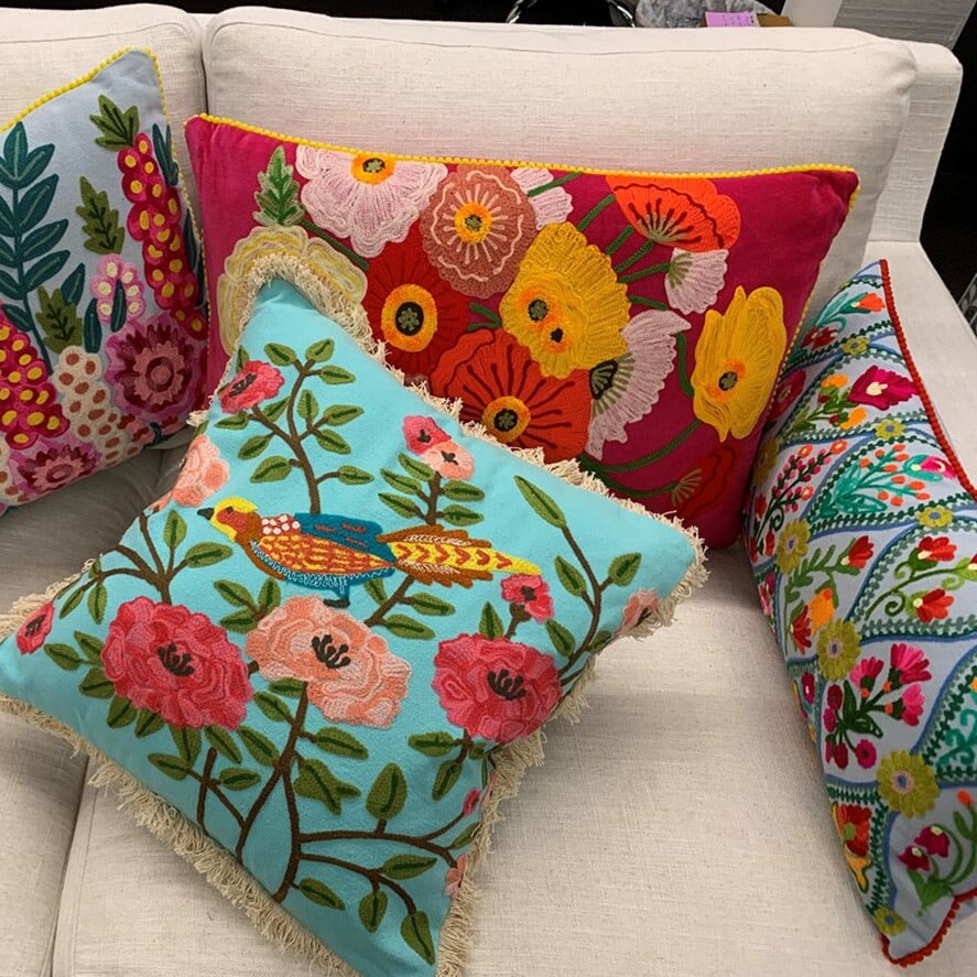 Throw Pillows Lumbar Cushion - Chisinau - Aqua Multicolour