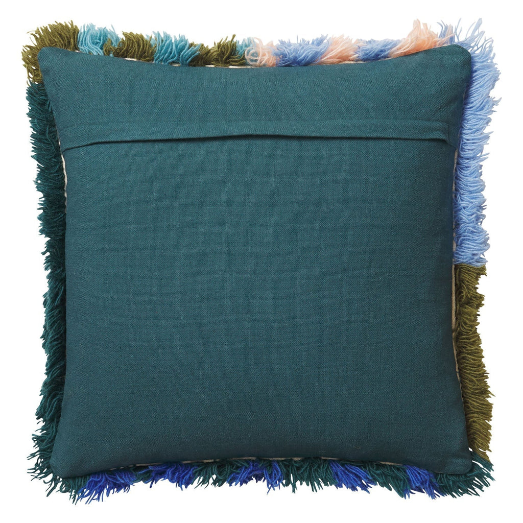 Throw Pillows Neoma Shag Cushion - Lapis