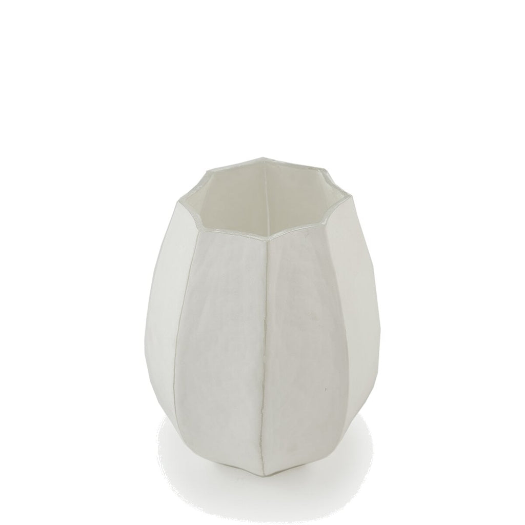 Vases Medium Lantern Vase White Clay Medium