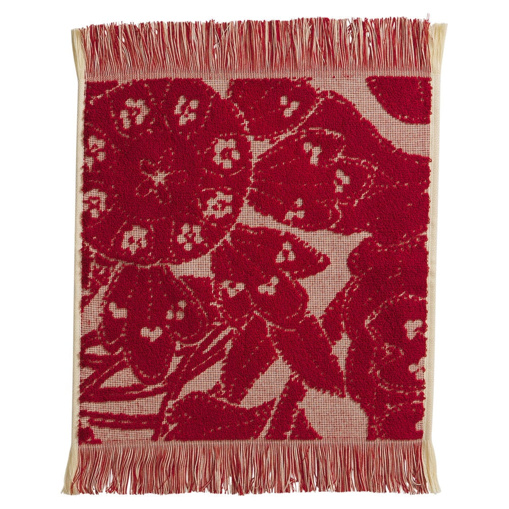 Washcloths Lucia Face Washer Set - Crimson