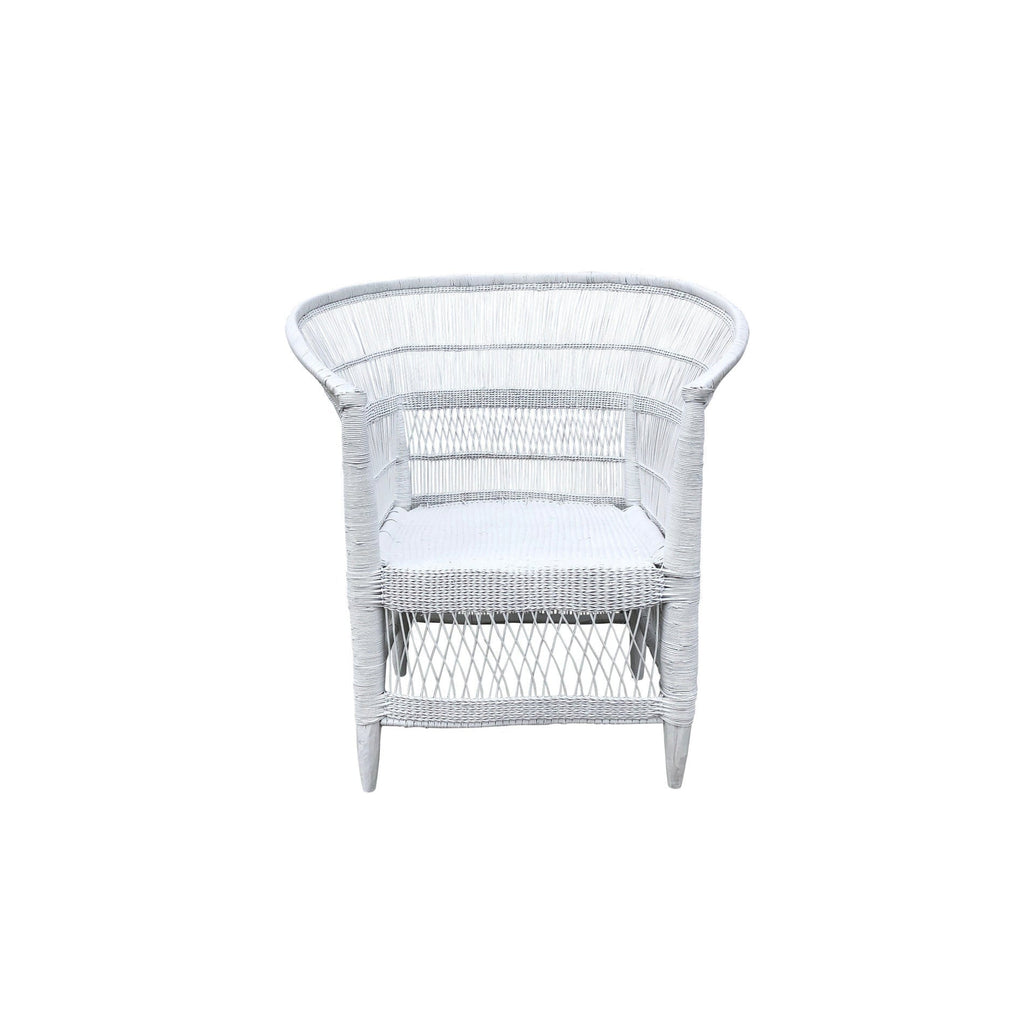 Accent or Occasional Chairs Africana Malawi Accent Chair, White. Ex-Display