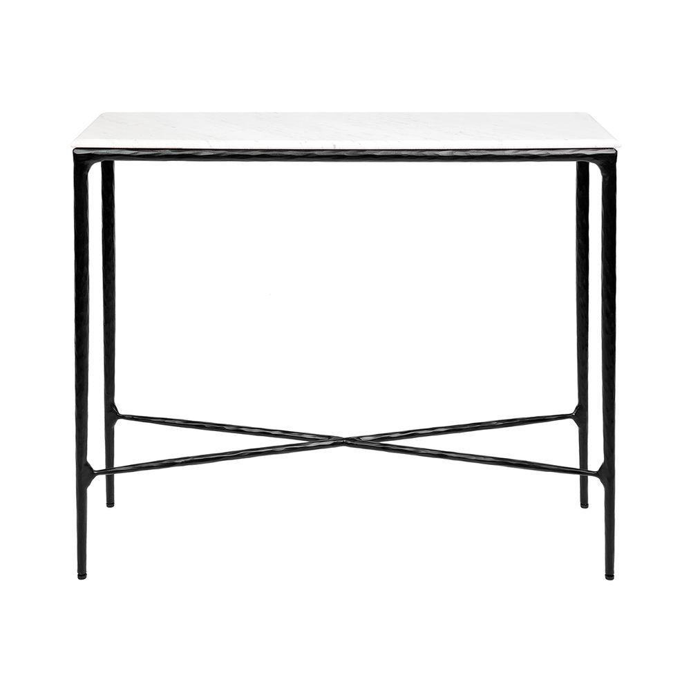 Accent Tables Black Esmond Marble Console Table Small