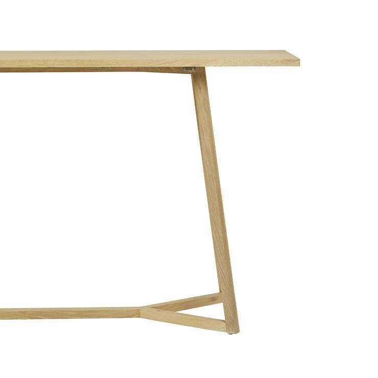 Accent Tables Geo Console Table Natural Oak