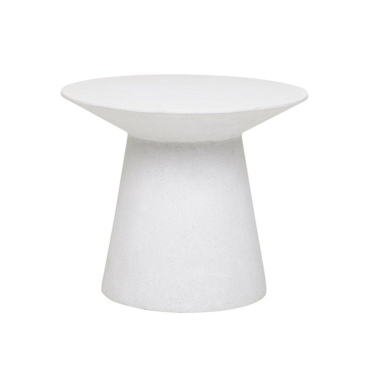 Accent Tables Livorno Round Side Table White Speckle