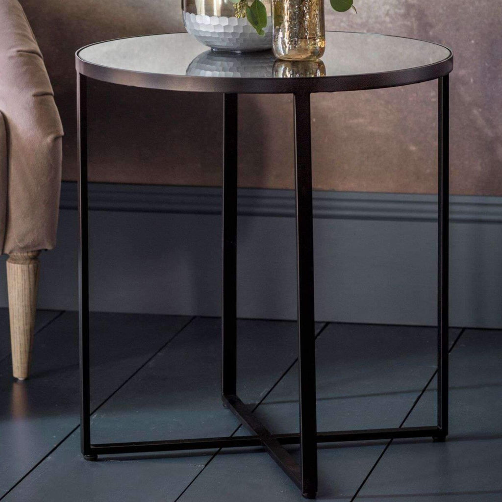 Accent Tables Taylor Glass Top Side Table