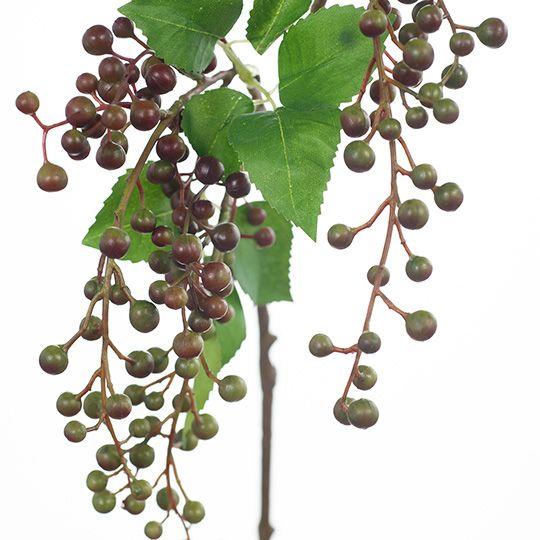 Artificial Flora Berry Leaf Spray