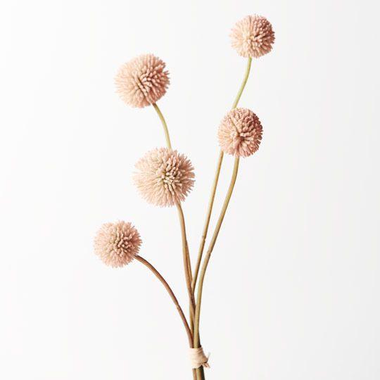 Artificial Flora Billy Button Bundle Light Pink