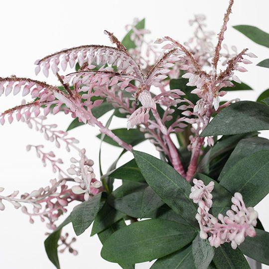 Artificial Flora Pieris Japonica Mix In Vase