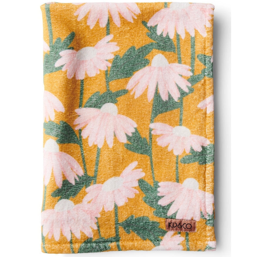 Bath Towels & Washcloths Daisy Bunch Mustard Printed Terry Bath Towel