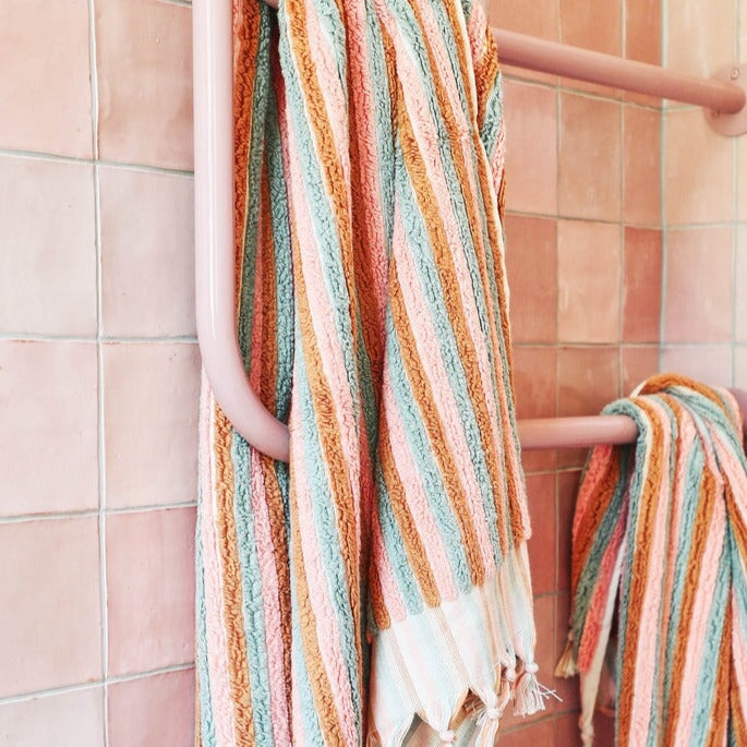Bath Towels & Washcloths Morning Glory Stripe Turkish Bath Towel