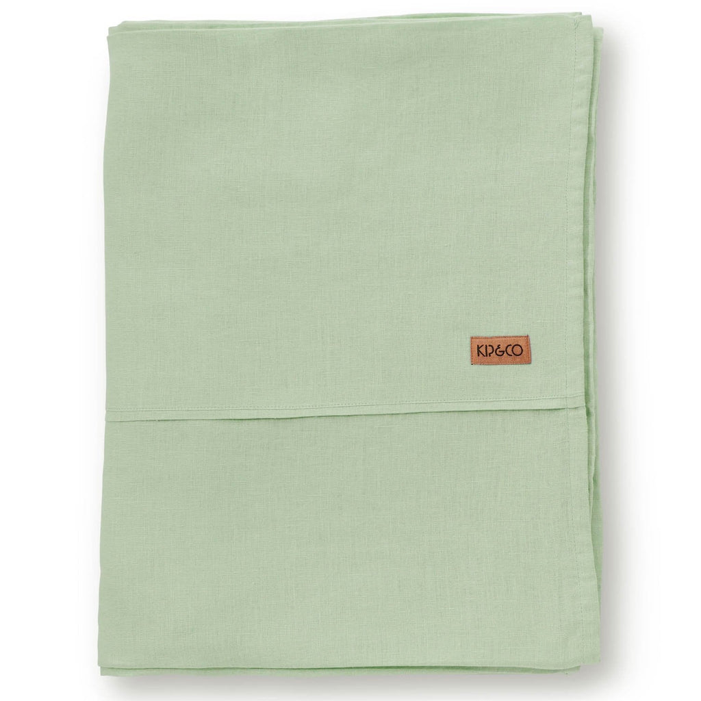 Bed Sheets Laurel Green Linen Flat Sheet
