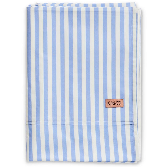 Bed Sheets Staples Seaside Stripe Organic Cotton Flat Sheet