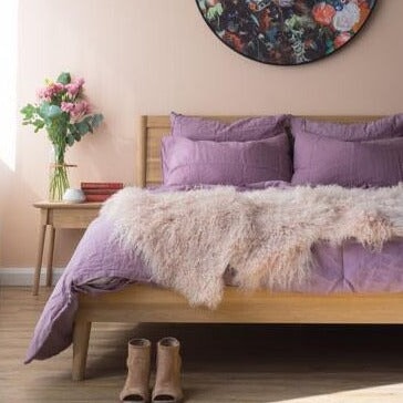 Beds & Bed Frames Vintage King Sized Bed Oak
